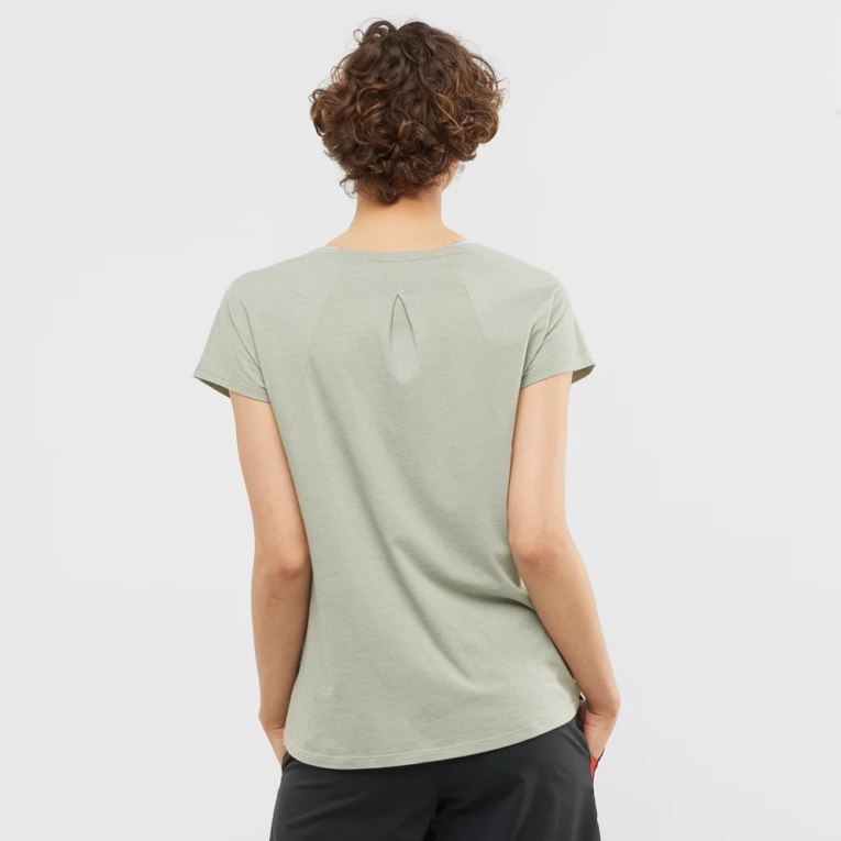 Mint Salomon Essential Shaped Short Sleeve Women's T-Shirts | IE GN8675